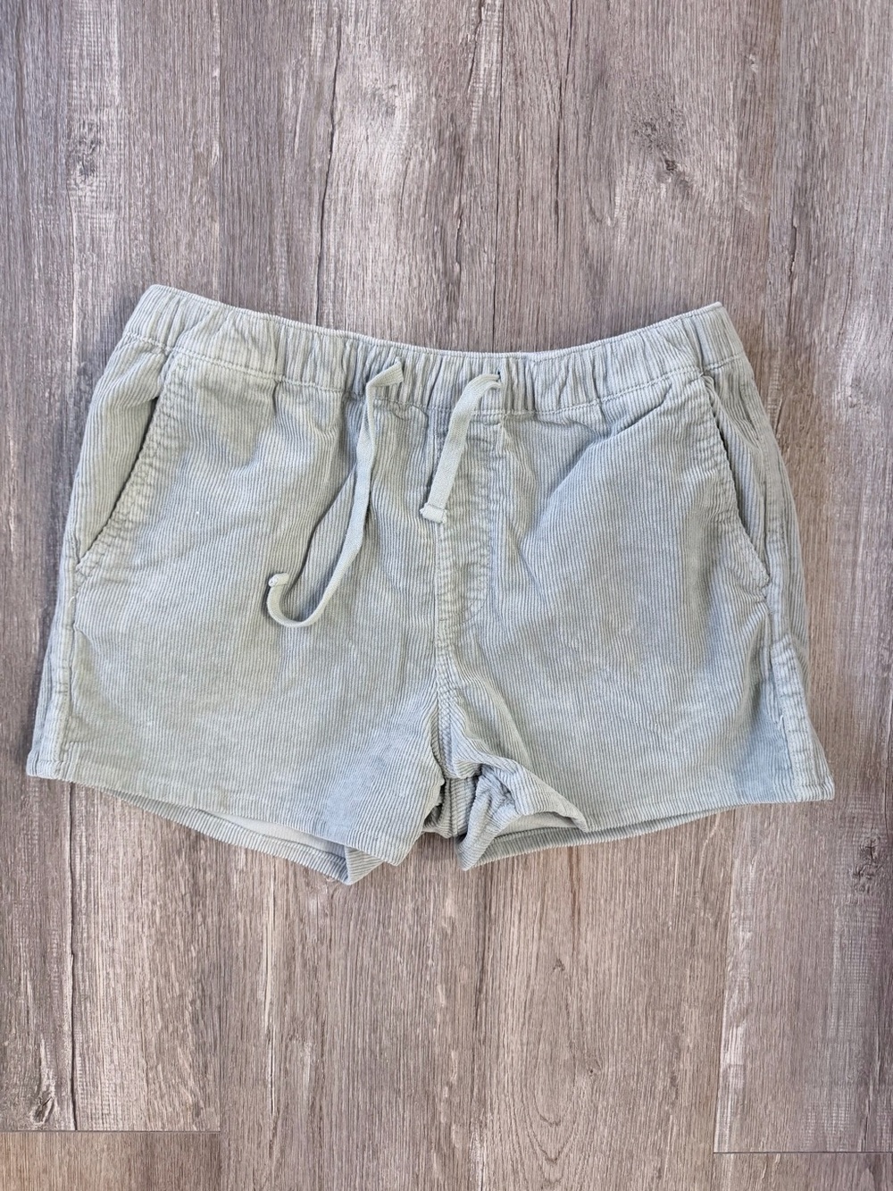 KATIN Corduroy Drawstring Shorts - Light Sage